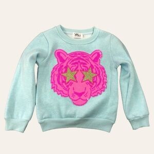 Neon Sequin Tiger Sweatshirt 🐯✨